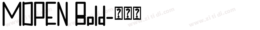 MDPEN Bold字体转换